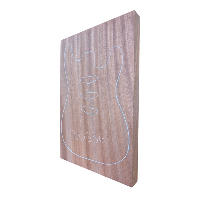 High quality sapele guitar body blank used to make unique custom guitars.