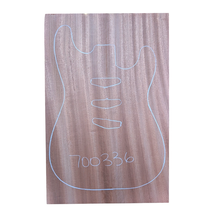High quality sapele guitar body blank used to make unique custom guitars.