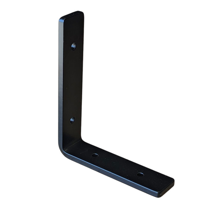 Heavy-Duty Black Steel L Shelf Bracket