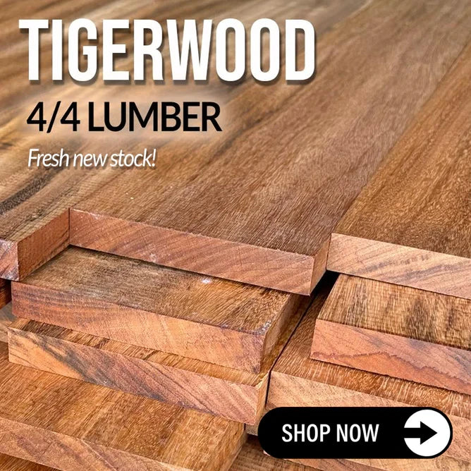 New tigerwood lumber is available