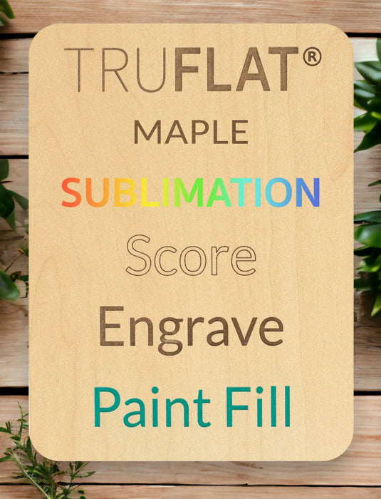 TruFlat® Maple Plywood with sublimation