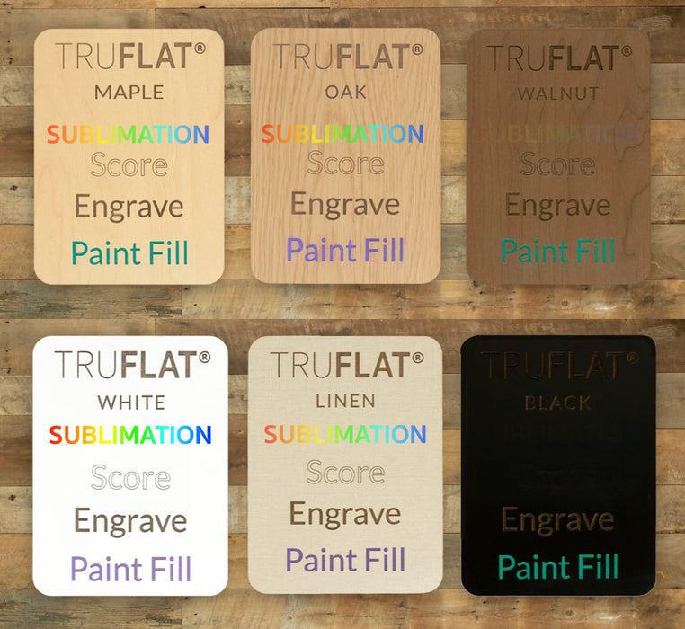 TruFlat Starter Pack showing sublimation