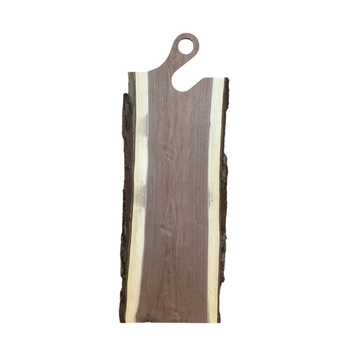 Walnut charcuterie board with handle
