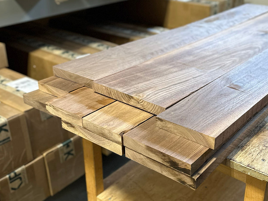 4/4 Rough Cut Walnut Lumber Pack