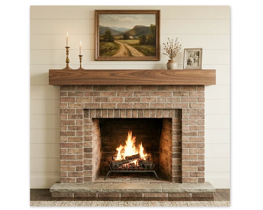 Walnut Mantel
