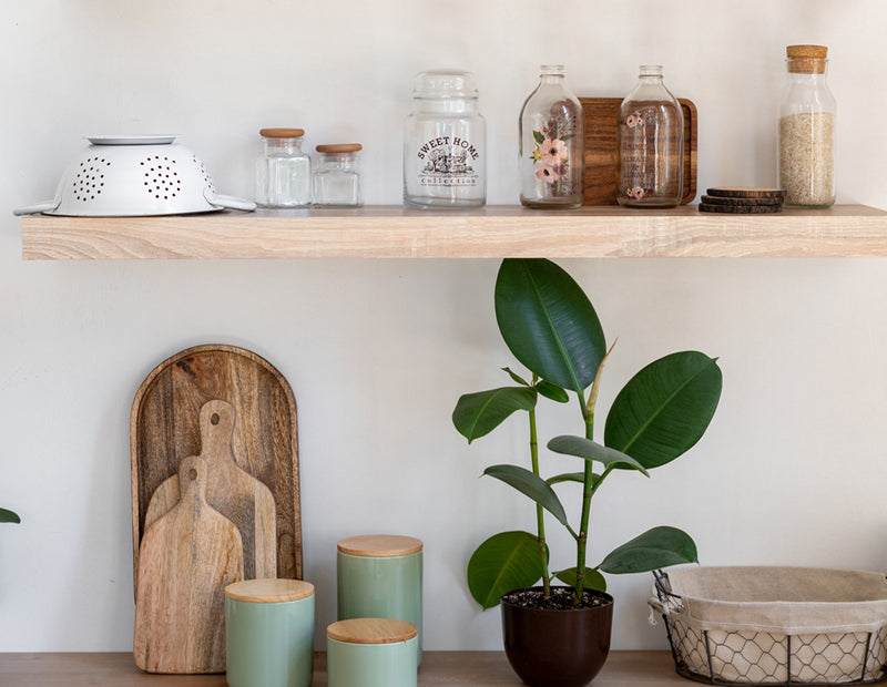 White Oak Floating Shelf