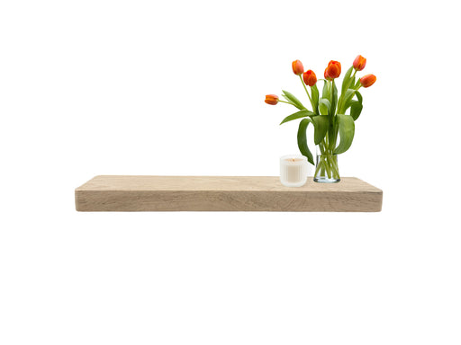 White Oak Floating Shelf