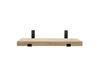 White Oak Shelf with black brackets