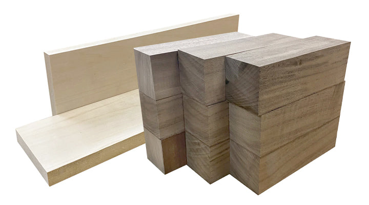 Wood carving blanks and blocks