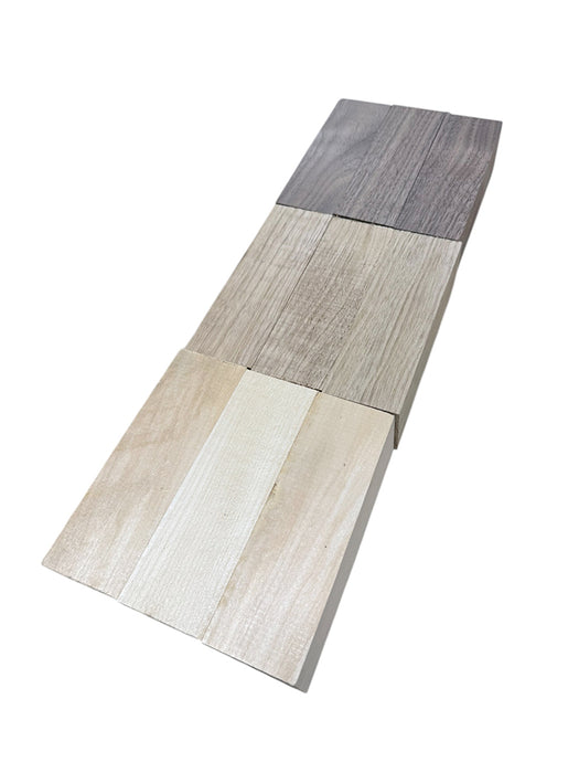 Basswood, Butternut, and Walnut carving blocks