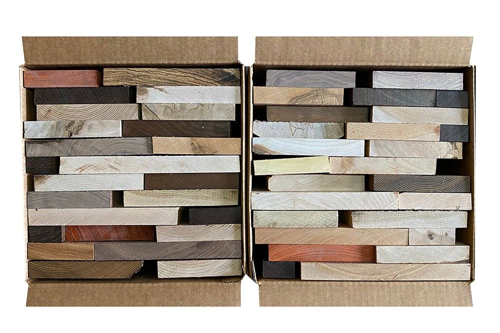 4/4 Mixed Hardwood Offcuts Box (Large)