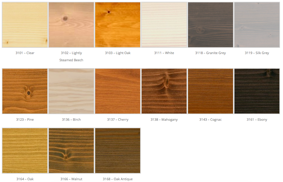 Wood stain online wax finish