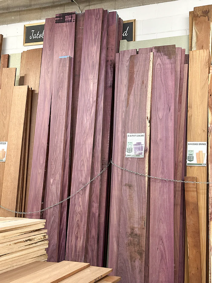 84 Rough Cut Purpleheart Lumber Pack — Kjp Select Hardwoods 