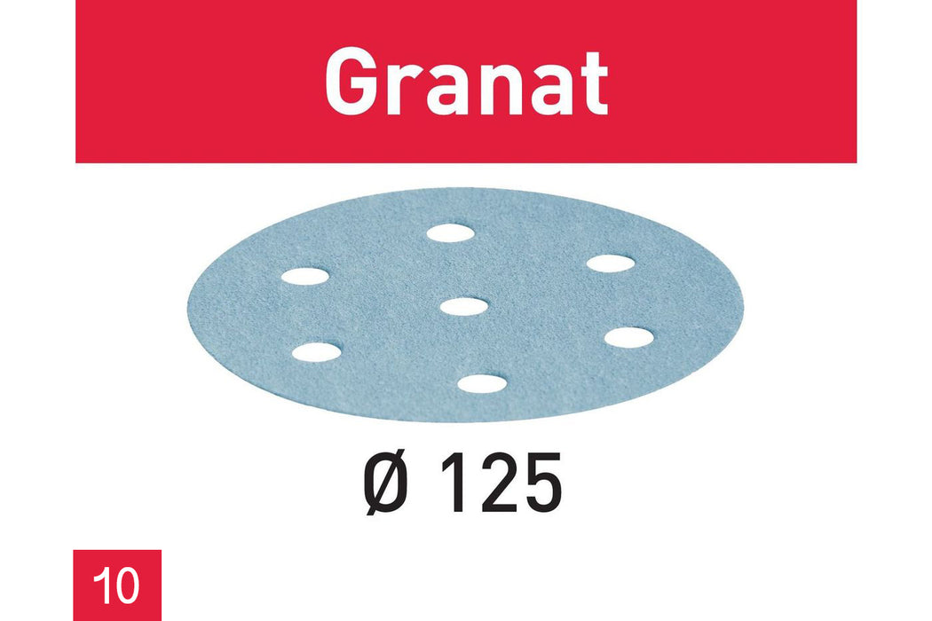 Festool - 125mm Granat Abrasives (10 Pack)