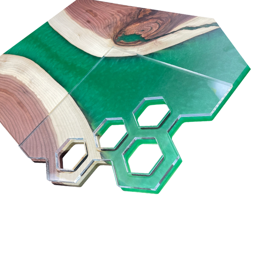 Hexagon - Charcuterie Board Handle Template