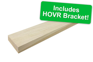 Poplar floating shelf with HOVR Bracket