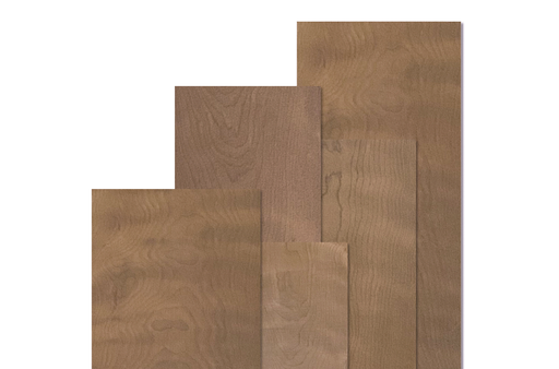 Roasted Curly Birch Rough Cut Lumber Pack