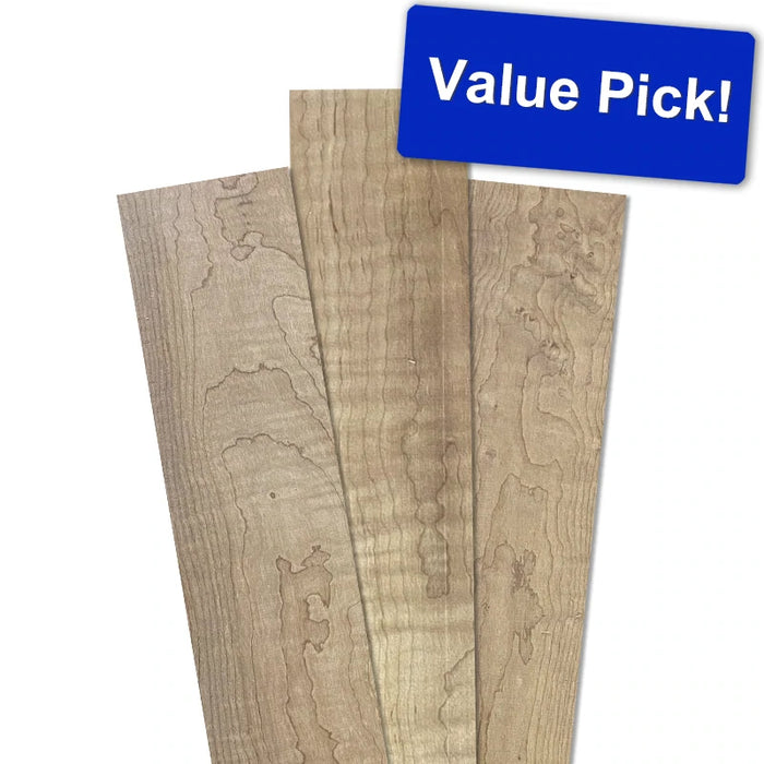 4/4 Rough Cut Roasted Figured Maple Lumber