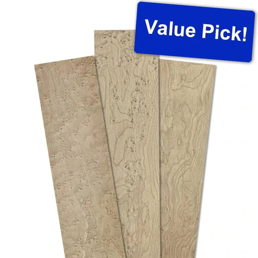 4/4 Rough Cut Roasted Bird's Eye Maple Lumber - Special!