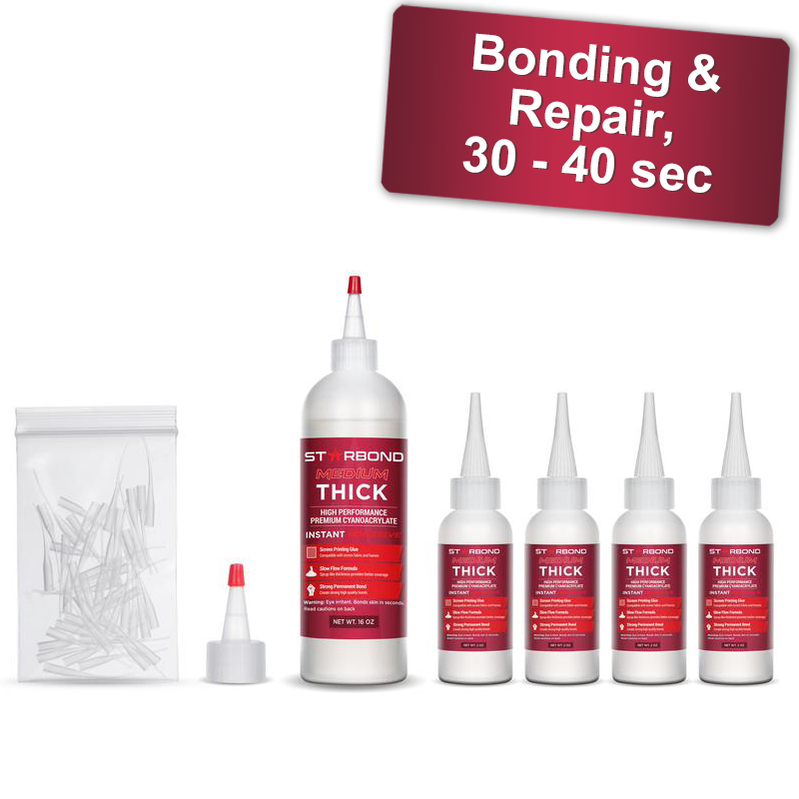 Starbond Keg-500 Adesivo Cianoacrilico Flessibile Media Viscosità - Colla Super Premium 16 Oz Con Accessori Per Incollaggio Professionale