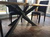 Metal table legs - straw bundle style
